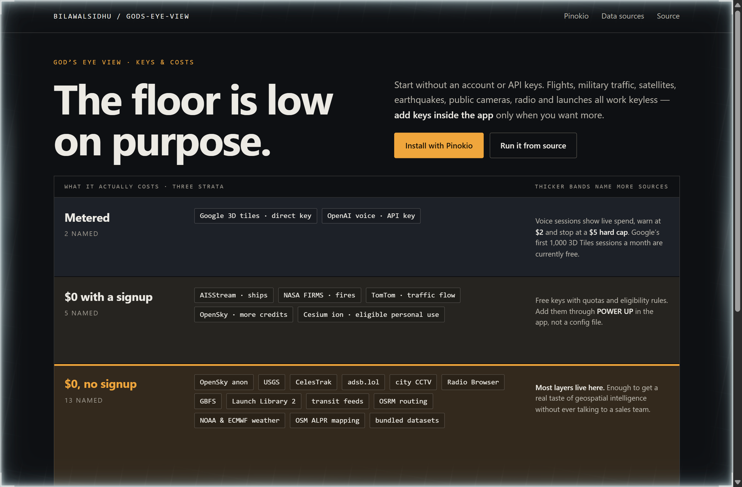 bilawalsidhu/gods-eye-view landing-page hero mock, strata style